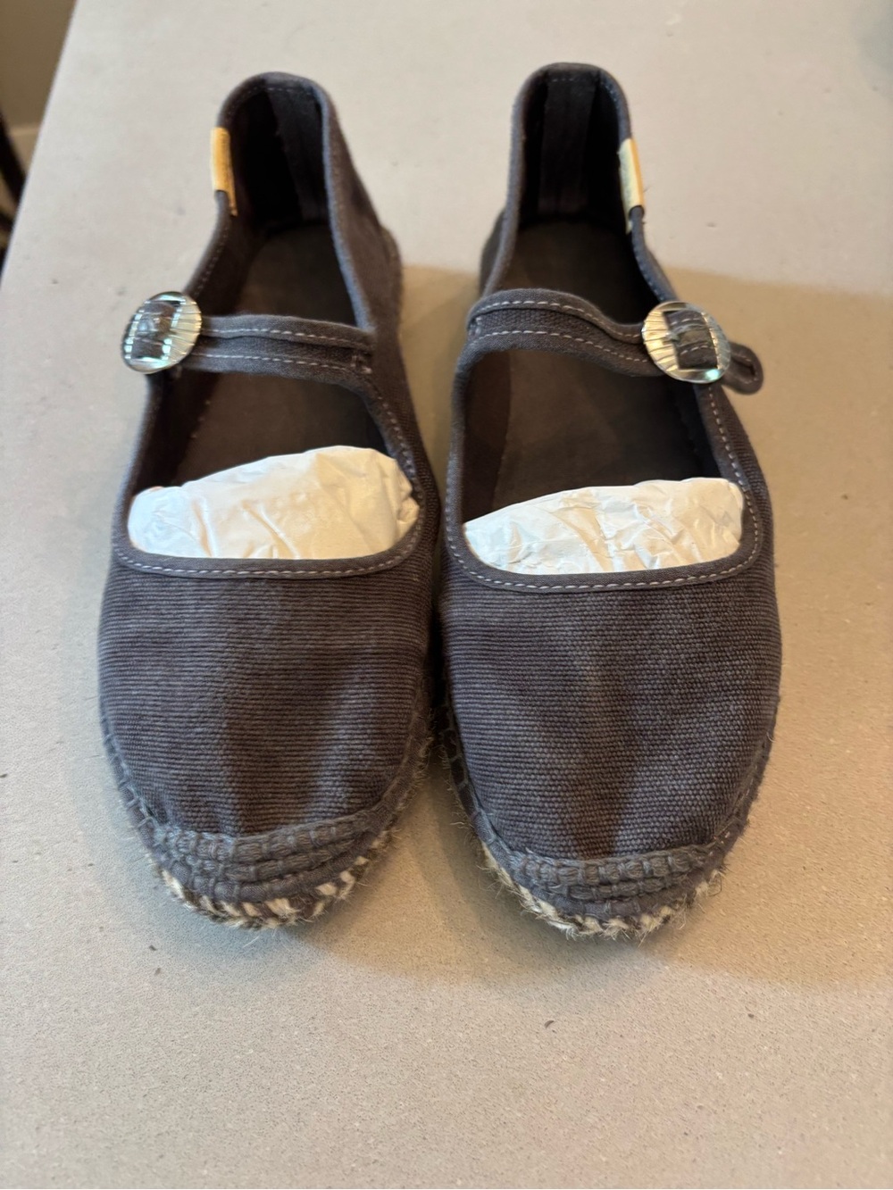 Free People Washed Black Oasis Mary Jane Espadrilles